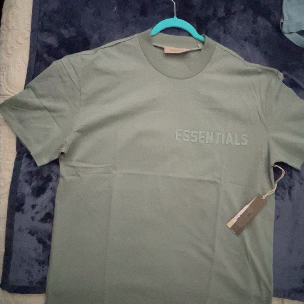 Essentials Men's Green T-Shirt